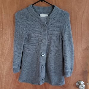 Women's S gray waffle knit AE cardigan